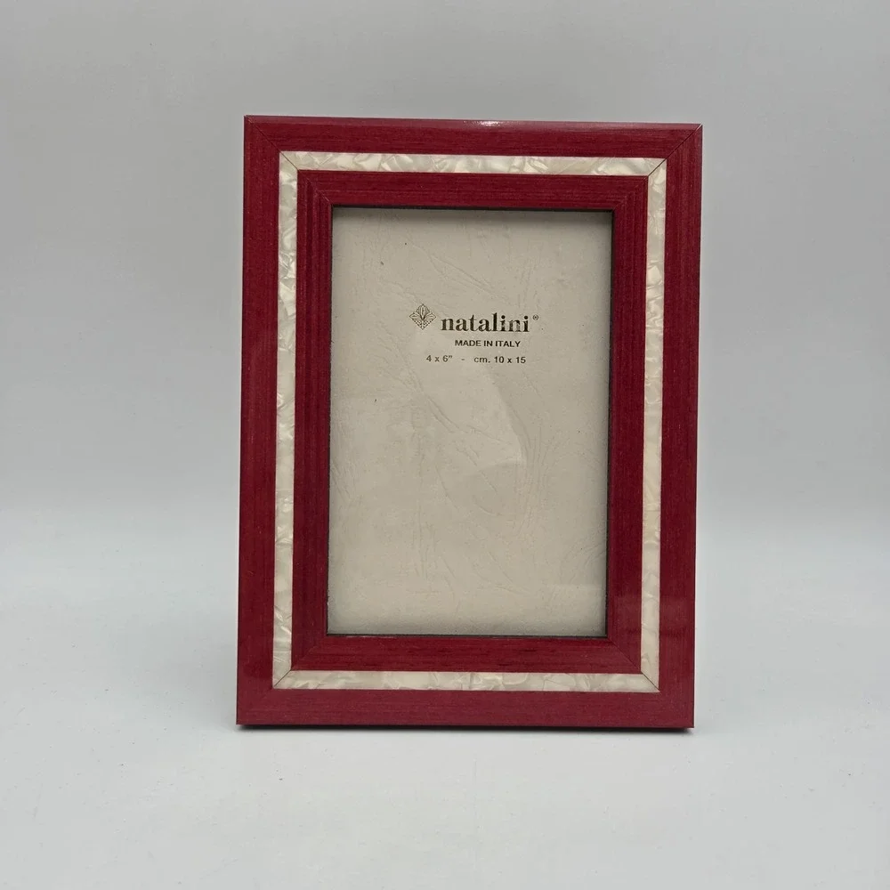 Natalini Made In Italy Red White Picture Frame 4